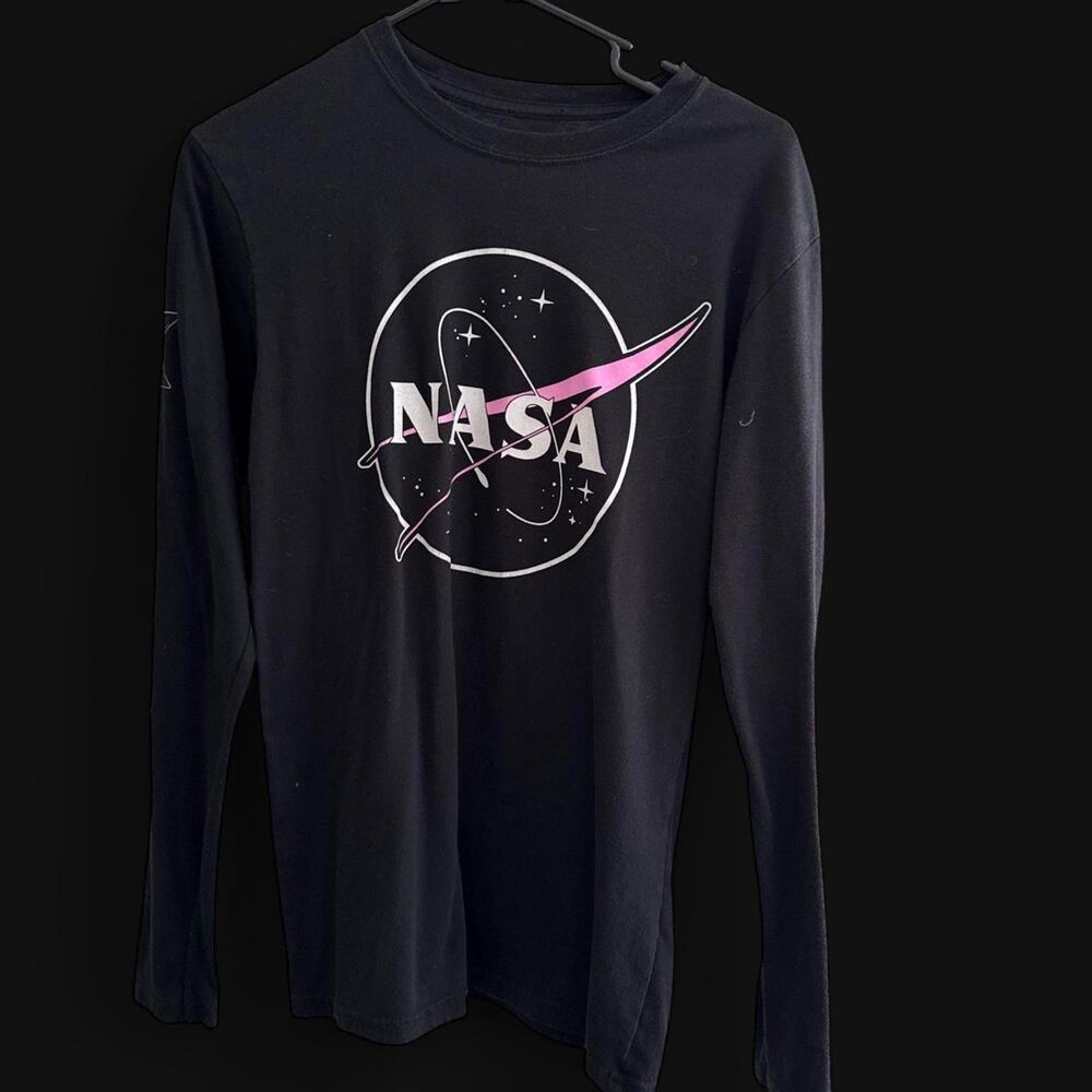 Black nasa long sleeve shirt